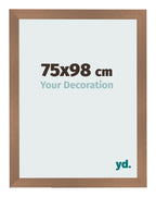 Photo Frame 75x98cm Copper Design MDF Bologna Front Size | Yourdecoration.com