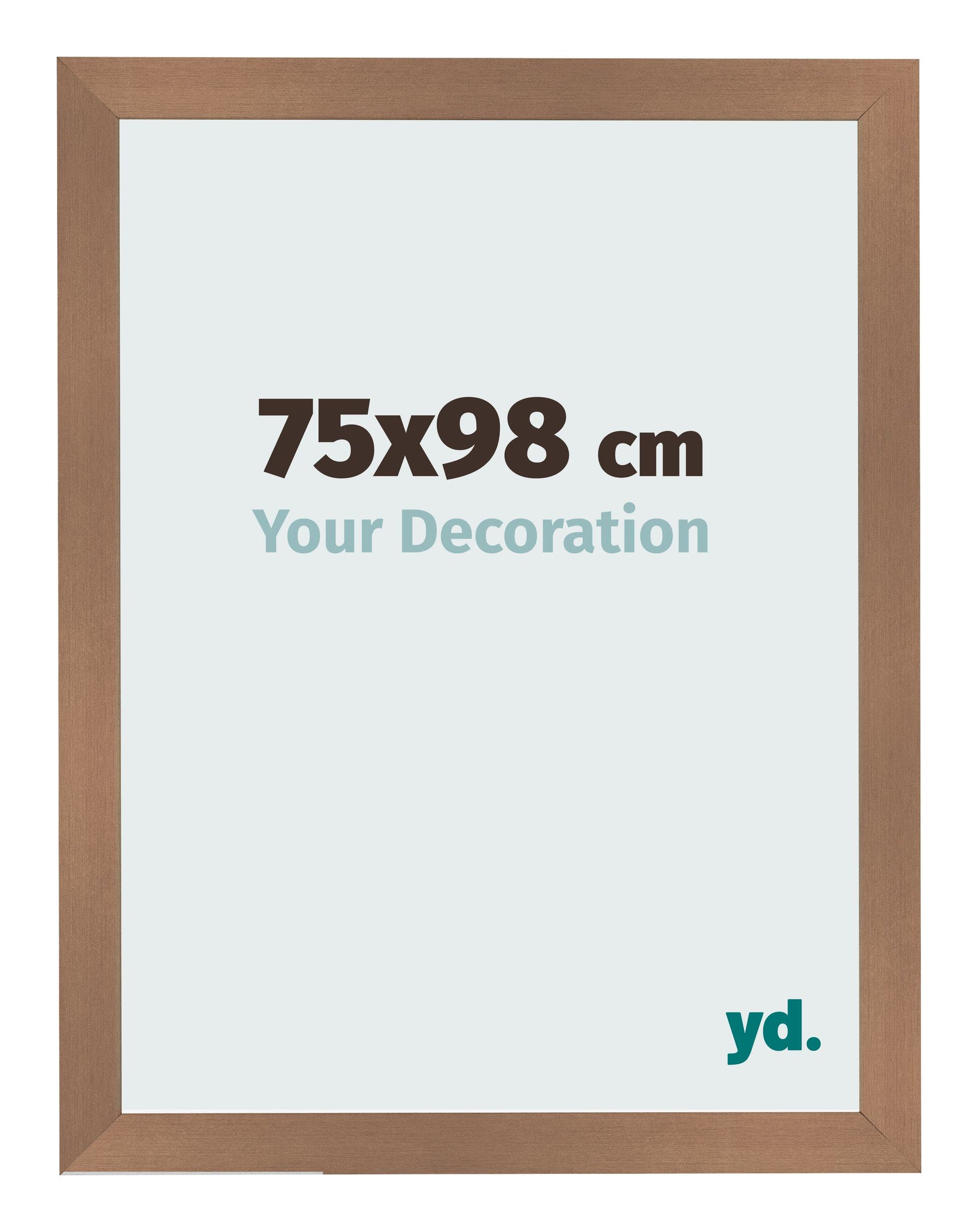 Photo Frame 75x98cm Copper Design MDF Bologna Front Size | Yourdecoration.com