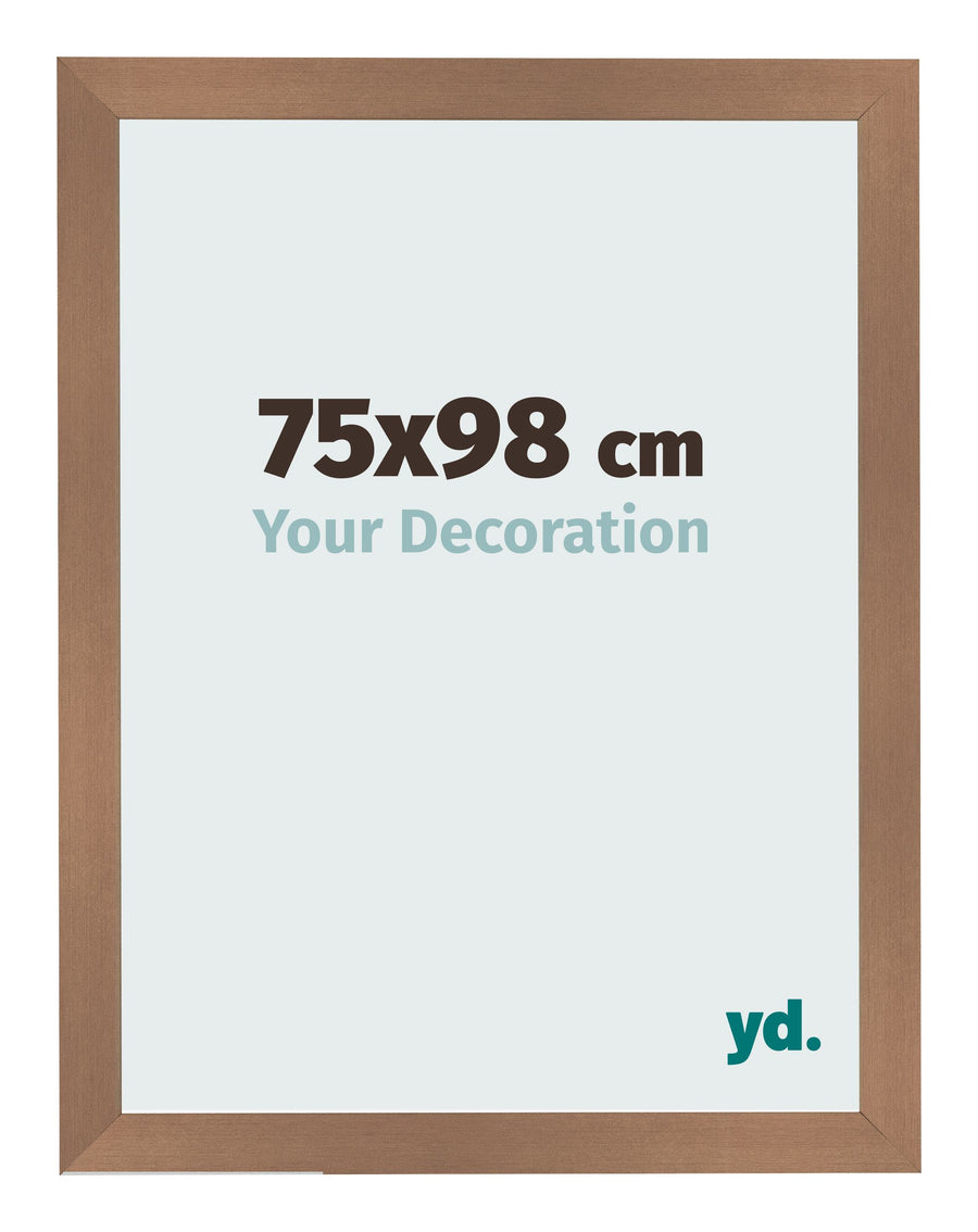 Photo Frame 75x98cm Copper Design MDF Bologna Front Size | Yourdecoration.com