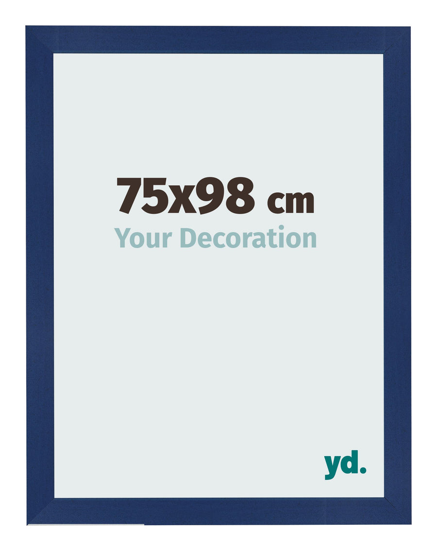 Photo Frame 75x98cm Dark Blue Swept MDF Bologna Front Size | Yourdecoration.com