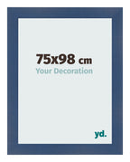 Photo Frame 75x98cm Dark Blue Swept MDF Pisa Front Size | Yourdecoration.com
