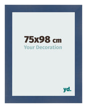 Photo Frame 75x98cm Dark Blue Swept MDF Pisa Front Size | Yourdecoration.com
