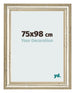 Photo Frame 75x98cm Metallic Gloss MDF Lazio Front Size | Yourdecoration.com