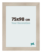 Photo Frame 75x98cm Oak Rustic MDF Pisa Front Size | Yourdecoration.com