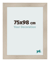 Photo Frame 75x98cm Oak Rustic MDF Pisa Front Size | Yourdecoration.com