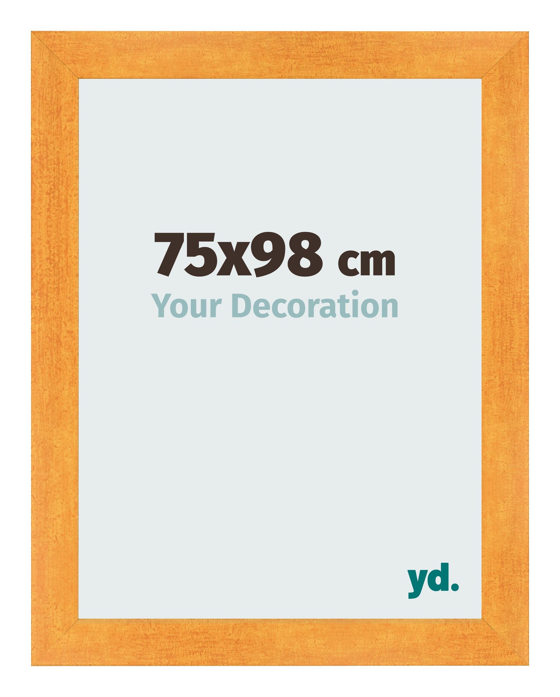 Photo Frame 75x98cm Orange MDF Pisa Front Size | Yourdecoration.com