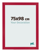 Photo Frame 75x98cm Red MDF Bologna Front Size | Yourdecoration.com