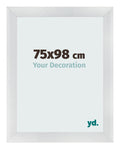 Photo Frame 75x98cm Silver Black Swept MDF Pisa Front Size | Yourdecoration.com