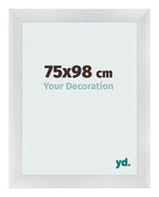 Photo Frame 75x98cm Silver Black Swept MDF Pisa Front Size | Yourdecoration.com
