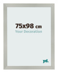 Photo Frame 75x98cm Silver Matte MDF Bologna Front Size | Yourdecoration.com