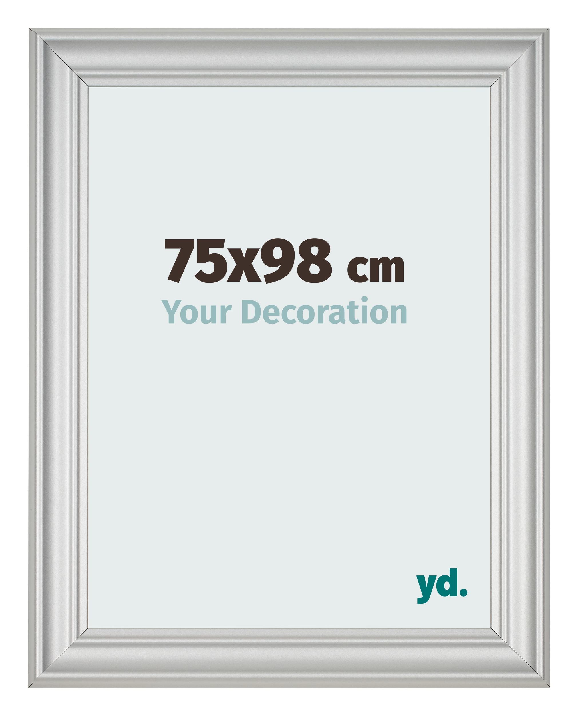 Photo Frame 75x98cm Silver Matte MDF Lazio Front Size | Yourdecoration.com
