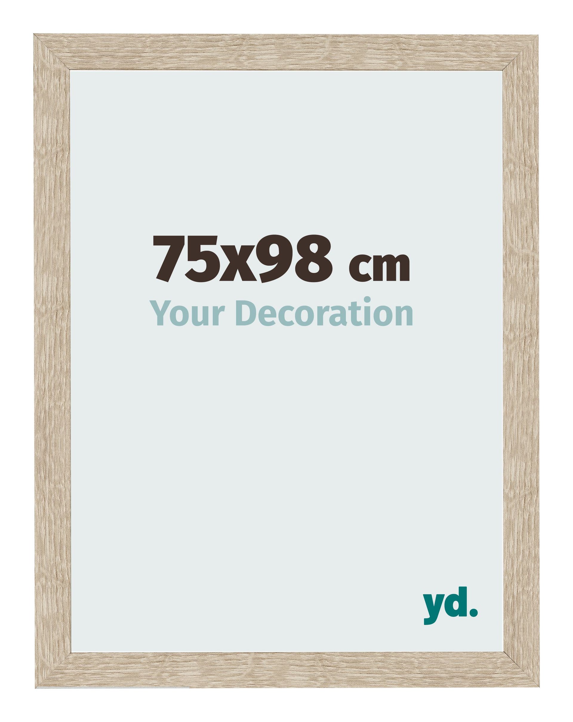 Photo Frame 75x98cm Sonoma Oak MDF Bologna Front Size | Yourdecoration.com