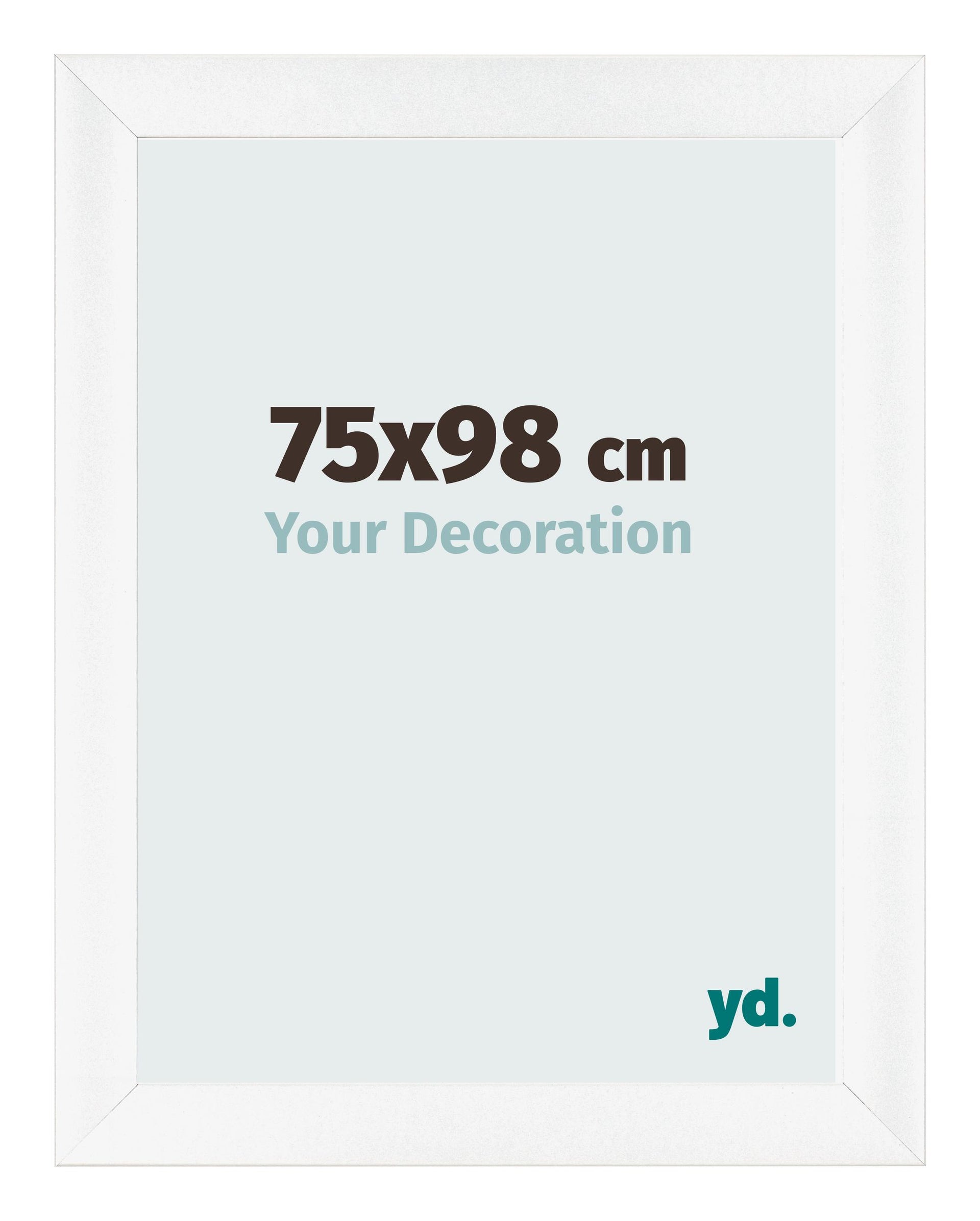 Photo Frame 75x98cm White Vintage MDF Pisa Front Size | Yourdecoration.com