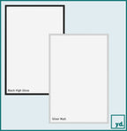 Photo Frame 70x90 cm - Black High Gloss - Aluminium - Miami