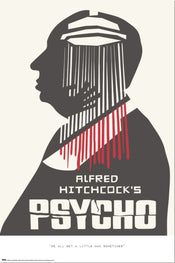 Poster Alfred Hitchcock Psycho 61x91 5cm GPE6044 | Yourdecoration.com