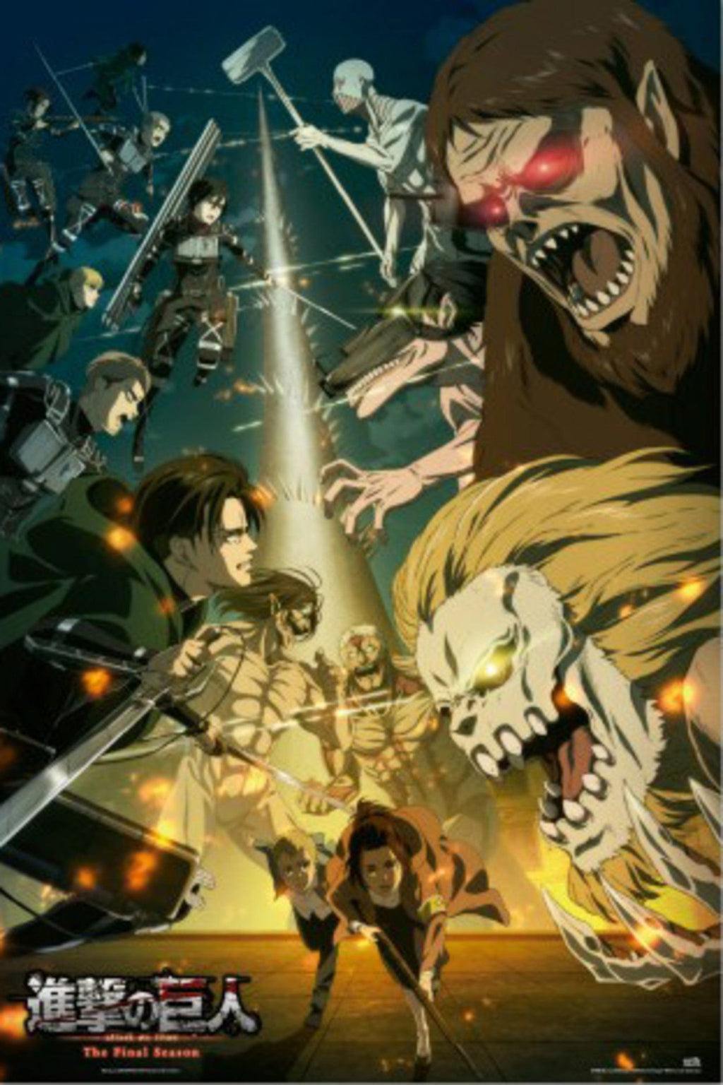 Poster Attack On Titan Paradis Vs Marley 61x91 5cm Grupo Erik GPE5832 | Yourdecoration.com