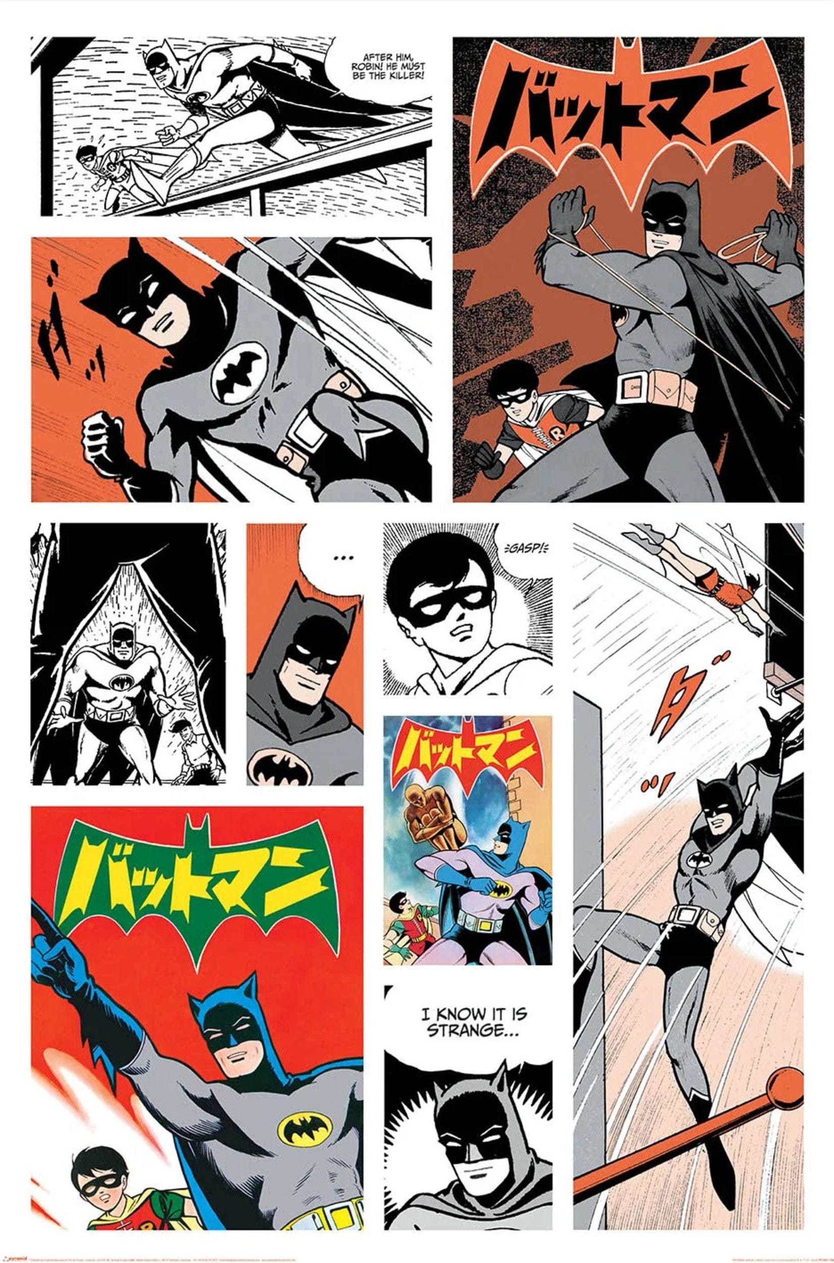 Poster Batman Bat Manga 61x91 5cm PP2401754 | Yourdecoration.com