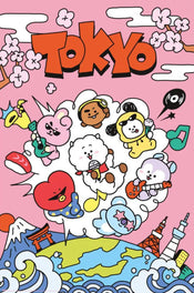 Poster Bt21 World Voyage 61x91 5cm GPE6037 | Yourdecoration.com