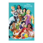 Poster Disney Princesses And Pets 61x91 5cm GPE5963 | Yourdecoration.com