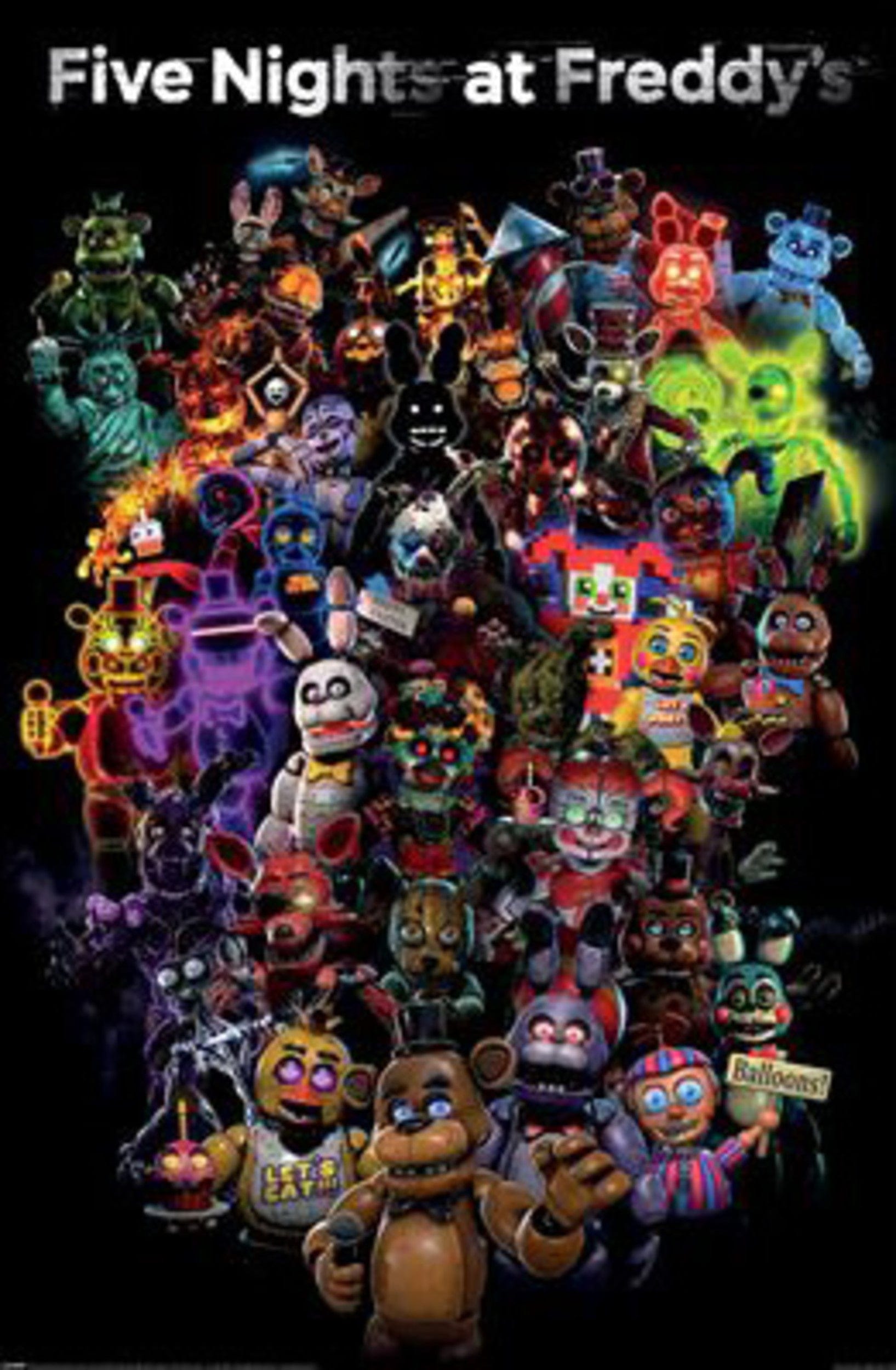 Poster Five Nights At Freddies Collage 61x91 5cm PP2501075 | Yourdecoration.com