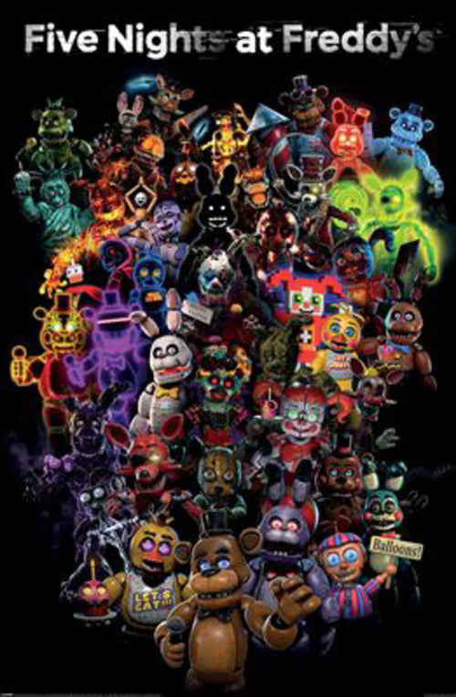 Poster Five Nights At Freddies Collage 61x91 5cm PP2501075 | Yourdecoration.com