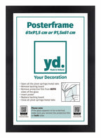 Poster Frame 61x91,5cm Black MDF Front Insert Sheet | Yourdecoration.com