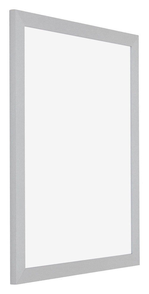 Poster Frame MDF 40x50cm Mat Silver Front Oblique | Yourdecoration.com