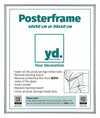 Poster Frame Plastic 40x50cm Silver Front Size | Yourdecoration.com