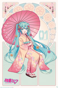 Poster Hatsune Miku Sakura Kimono 61x91 5cm Abystyle GBYDCO587 | Yourdecoration.com