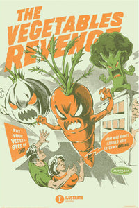 Poster Illustrata The Vegetables Revenge 61x91 5cm Pyramid PP35304 | Yourdecoration.com