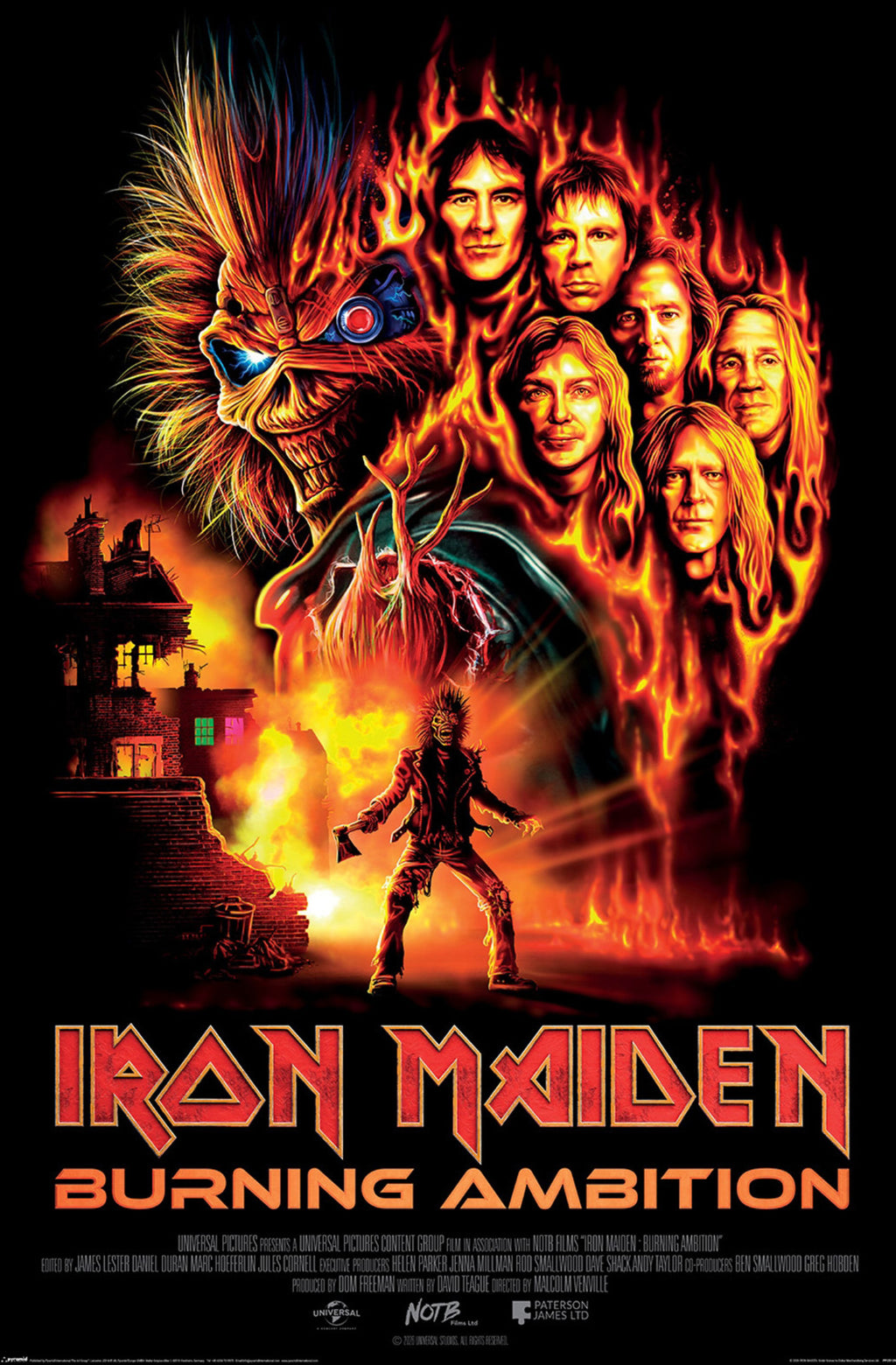 Poster Iron Maiden Burning Ambition 61x91 5cm PP2512952 | Yourdecoration.com
