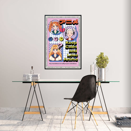 Poster Keep Calm And Love Anime 61x91.5cm Grupo Erik GPE5794 Sfeer | Yourdecoration.com