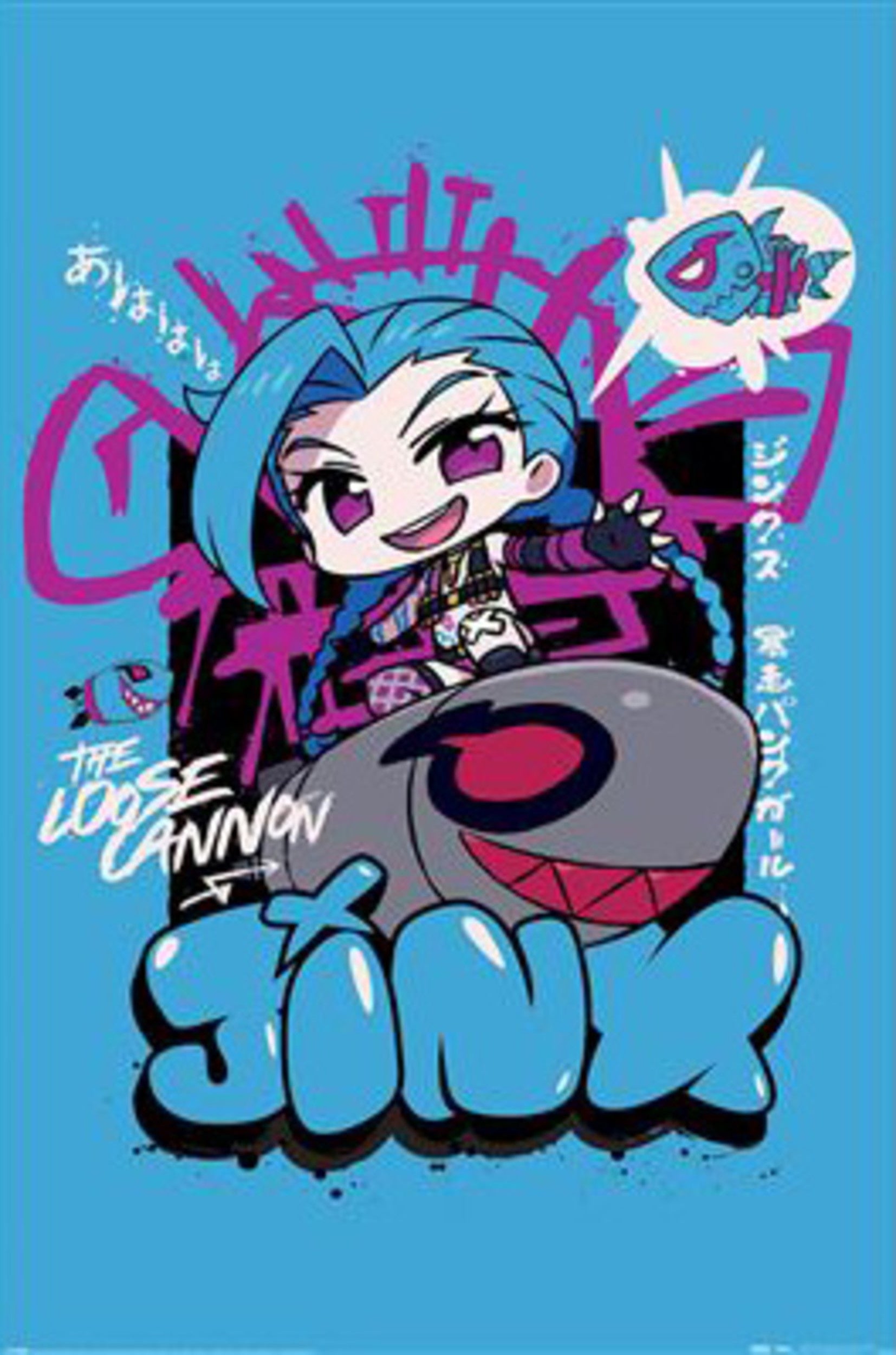 Poster League Of Legends Chibi Jinx 61x91 5cm PP2511076 | Yourdecoration.com