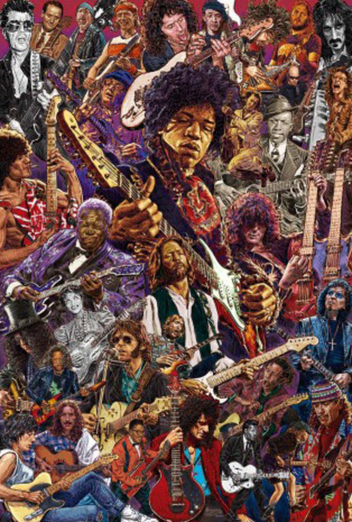 Poster Legendary Guitarists 61x91.5cm Grupo Erik GPE5841 | Yourdecoration.com