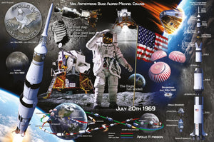 Poster Lunar Landing 91 5x61cm Pyramid PP35368 | Yourdecoration.com