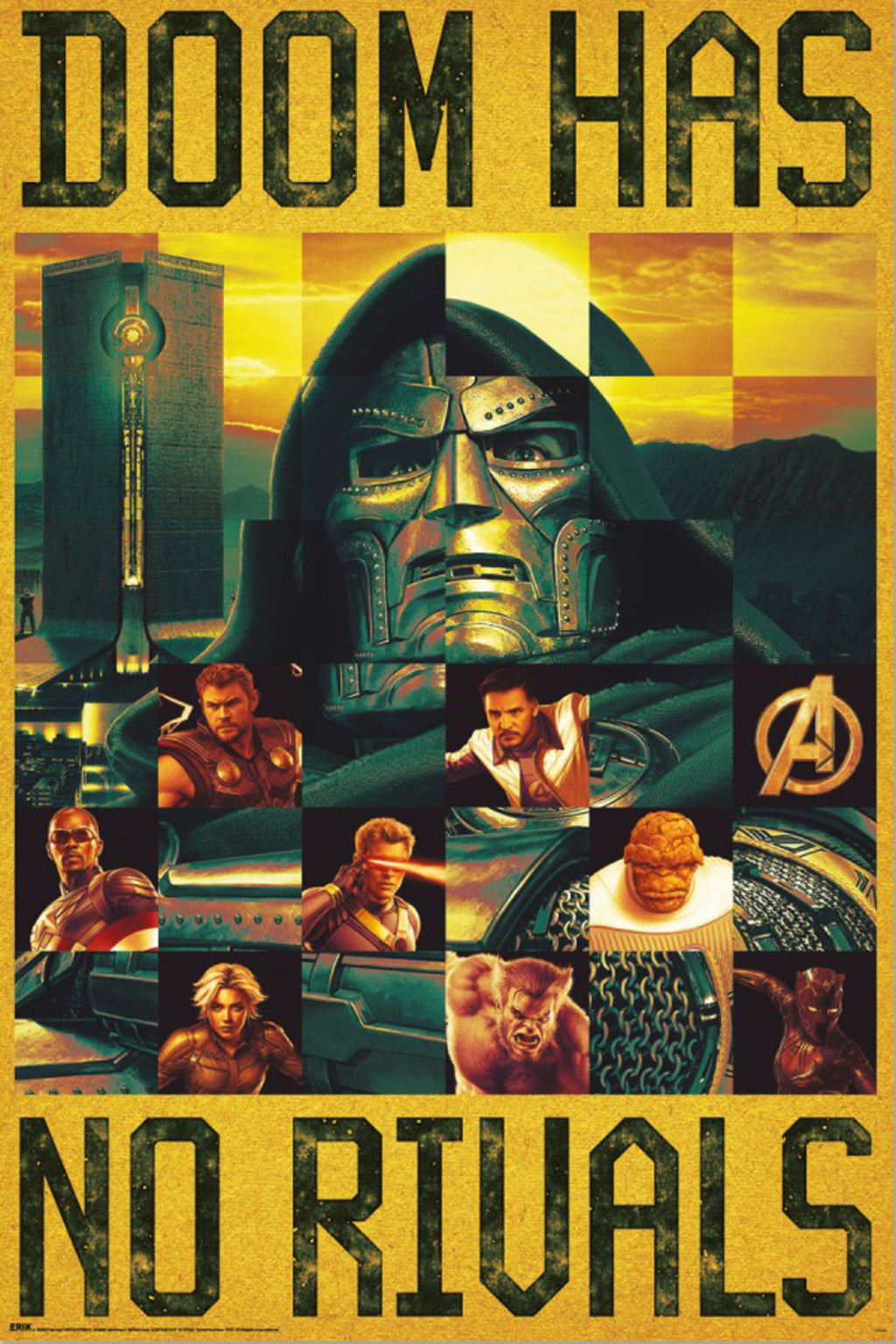 Poster Marvel Avengers Doomsday Doom Has No Rivals 61x91 5cm GPE6086 | Yourdecoration.com