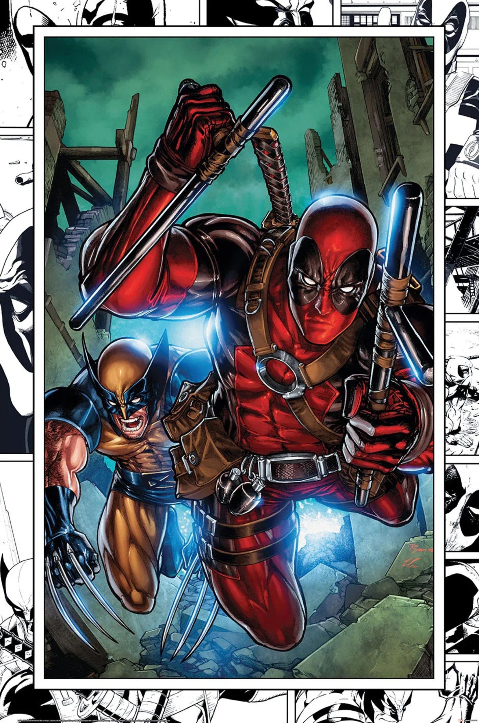 Poster Marvel Comics Wolverine and Deadpool 61x91 5cm PP2400604 | Yourdecoration.com