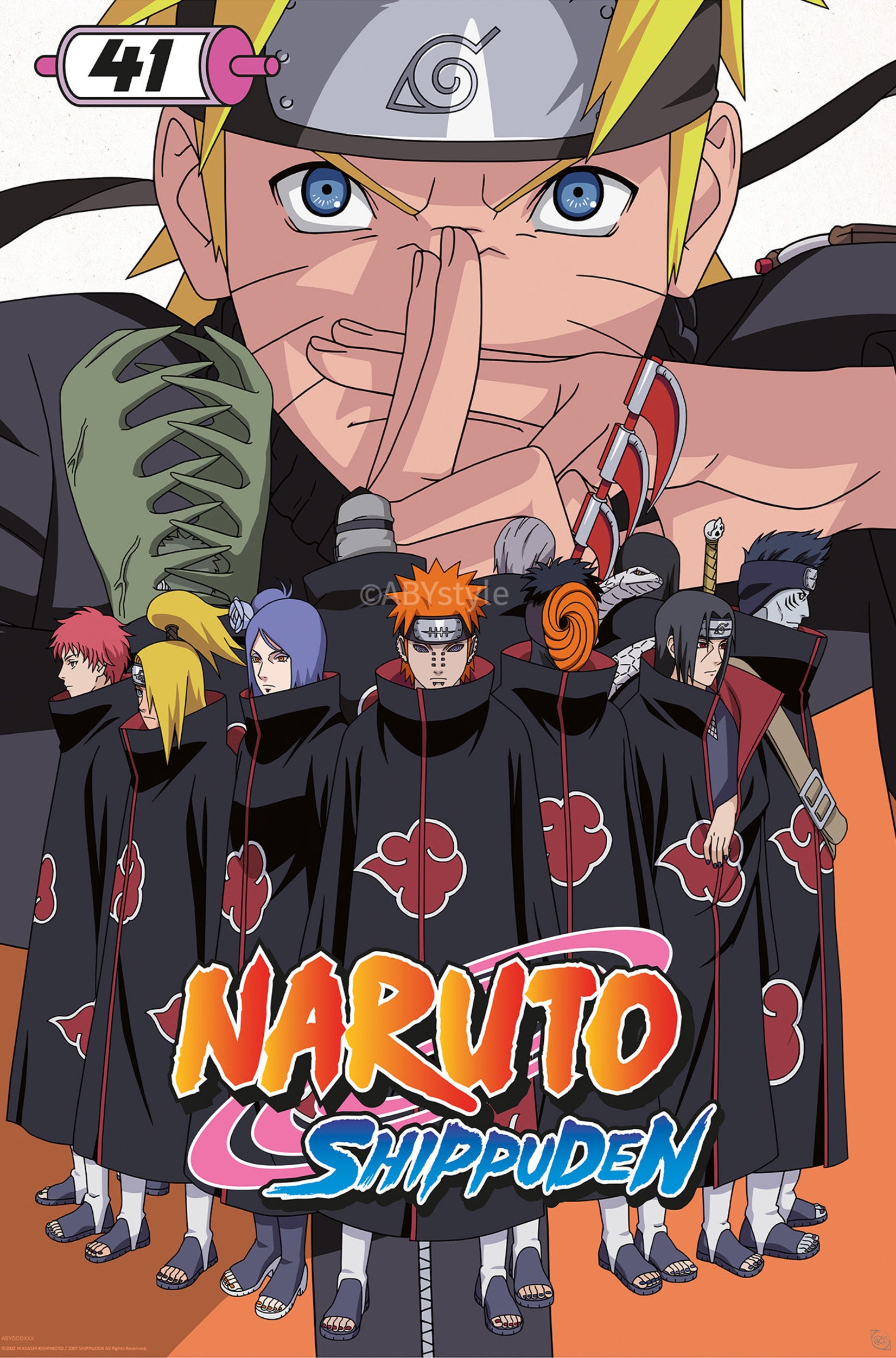 Poster Naruto Shippuden Manga Cover 61x91 5cm GBYDCOA029 | Yourdecoration.com