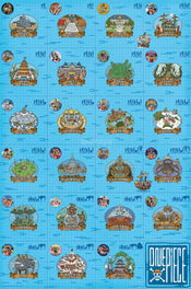 Poster One Piece Log Itinerary 61x91 5cm GBYDCOA006 | Yourdecoration.com