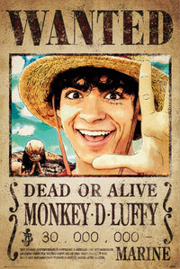 Poster One Piece Netflix Wanted Monkey D Luffy 61x91.5cm Grupo Erik GPE5779 | Yourdecoration.com