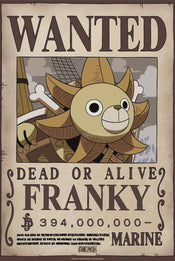 Poster One Piece Wanted Franky Wano 38x52cm Abystyle GBYDCO645 | Yourdecoration.com
