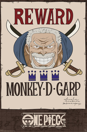 Poster One Piece Wanted Garp Cross Guild 61x91 5cm GBYDCOA008 | Yourdecoration.com