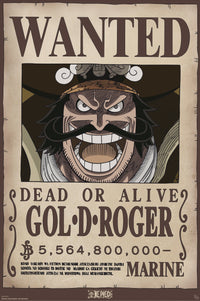 Poster One Piece Wanted Gol D Roger 61x91 5cm Abystyle GBYDCO595 | Yourdecoration.com