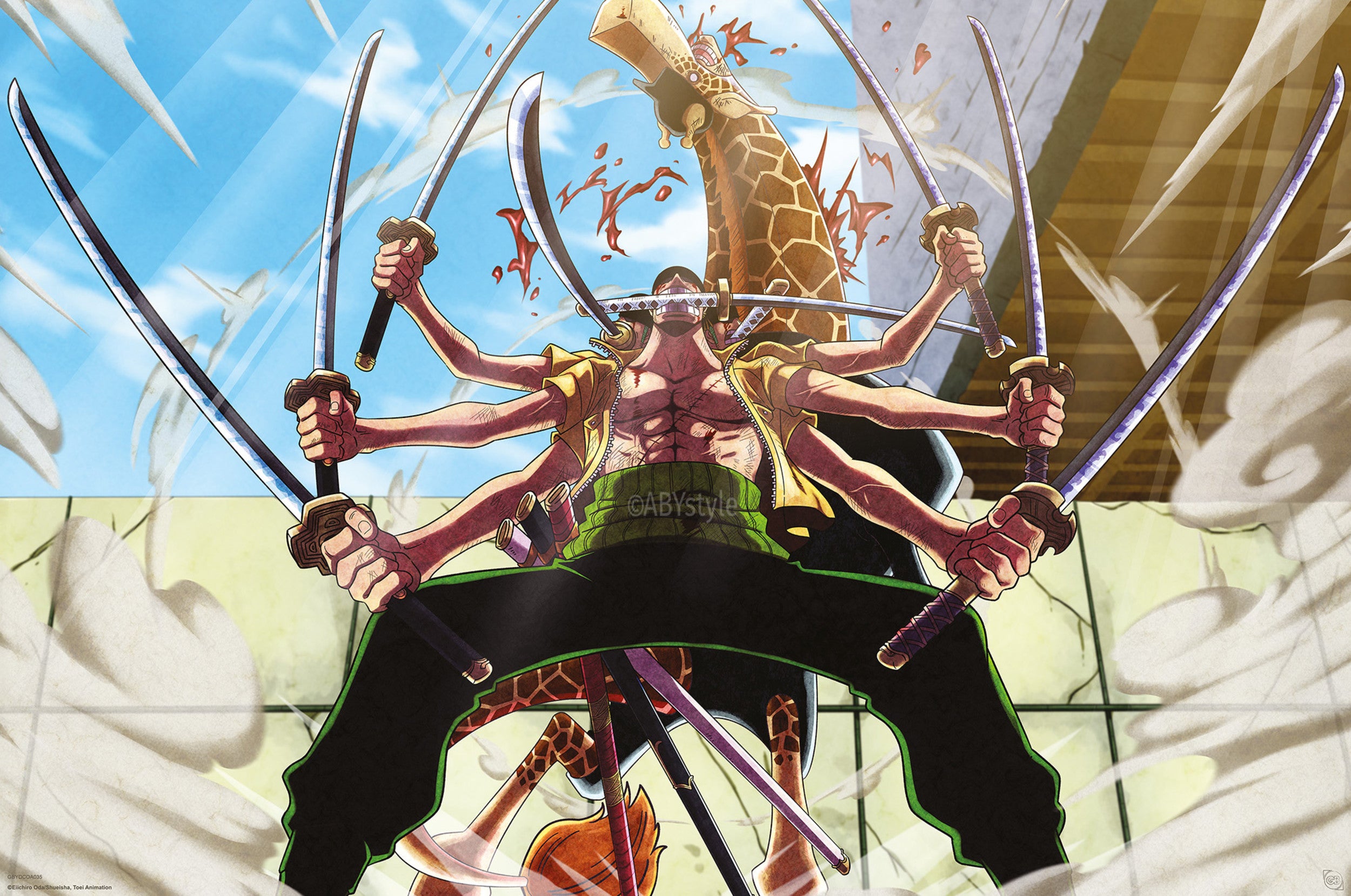 Poster One Piece Zoro Vs Kaku 91 5x61cm GBYDCOA035 | Yourdecoration.com