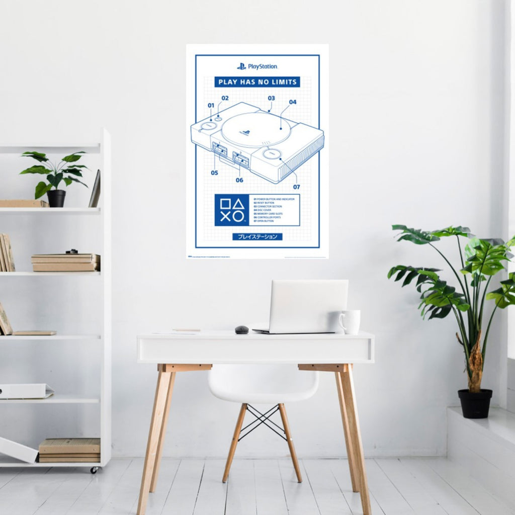 Poster Playstation 2 61x91 5cm GPE6092 Atmosphere | Yourdecoration.com