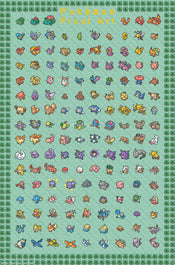 Poster Pokemon Pixel Art 61x91 5cm GBYDCOA042 | Yourdecoration.com