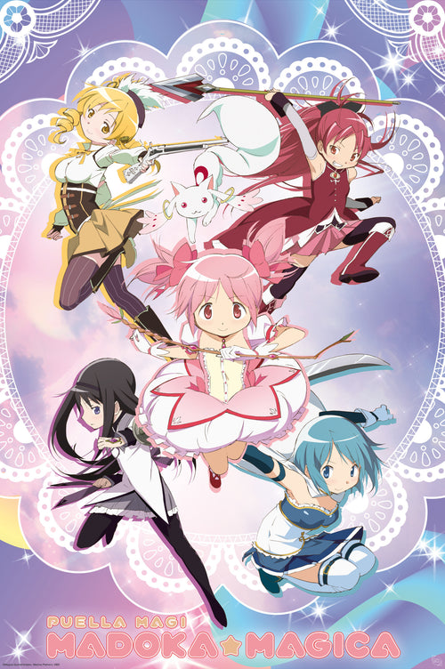Poster Puella Magi Madoka Magica Group 61x91 5cm Abystyle GBYDCO335 | Yourdecoration.com