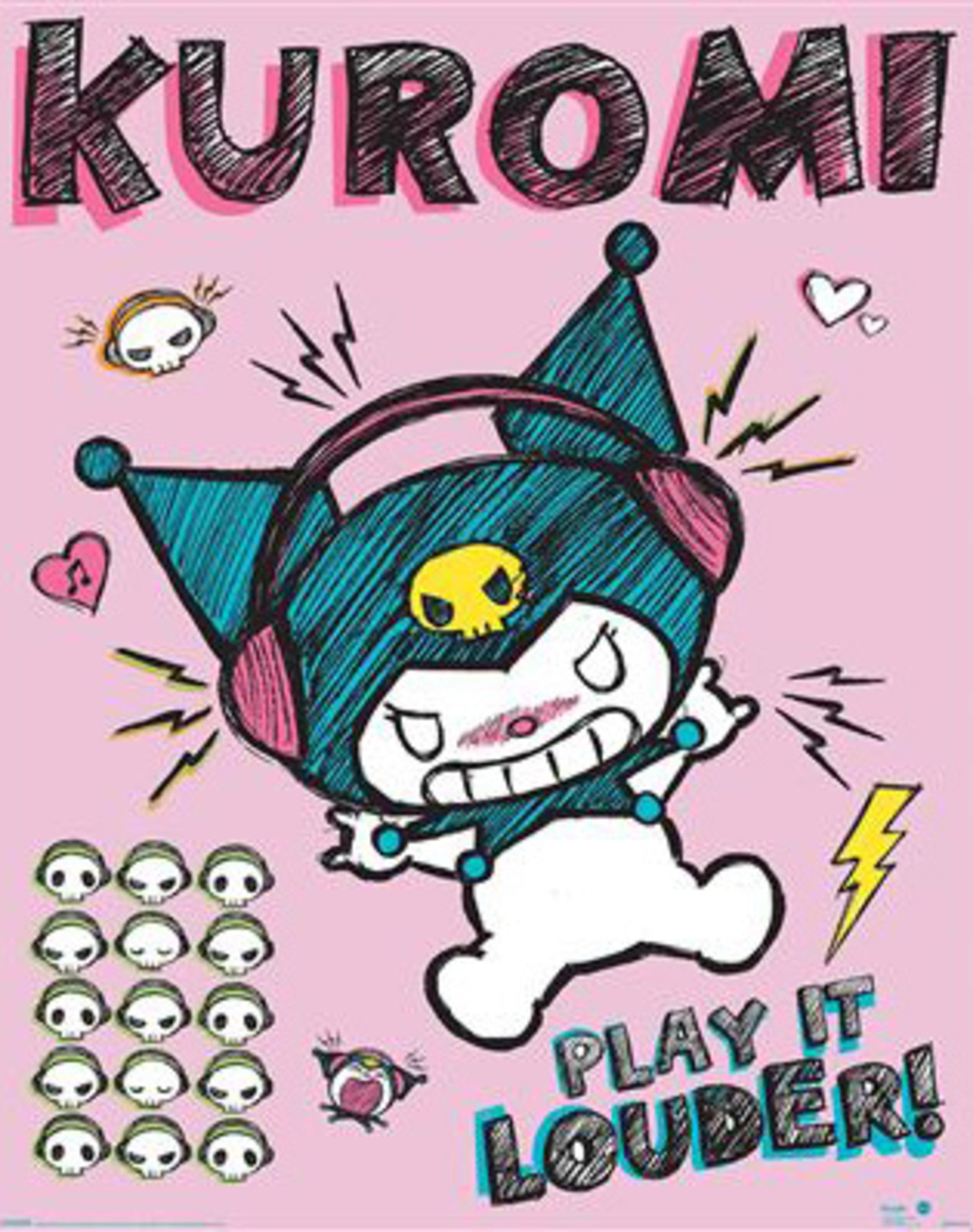 Poster Sanrio Kurom Louder 40x50cm MPP2501443 | Yourdecoration.com