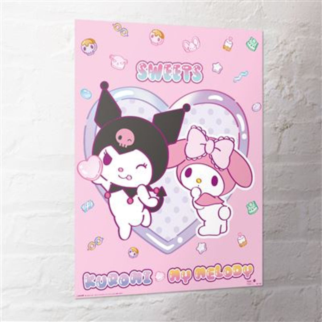Poster Sanrio Kuromi My Melody Sweets 40x50cm MPP2501459 2 | Yourdecoration.com