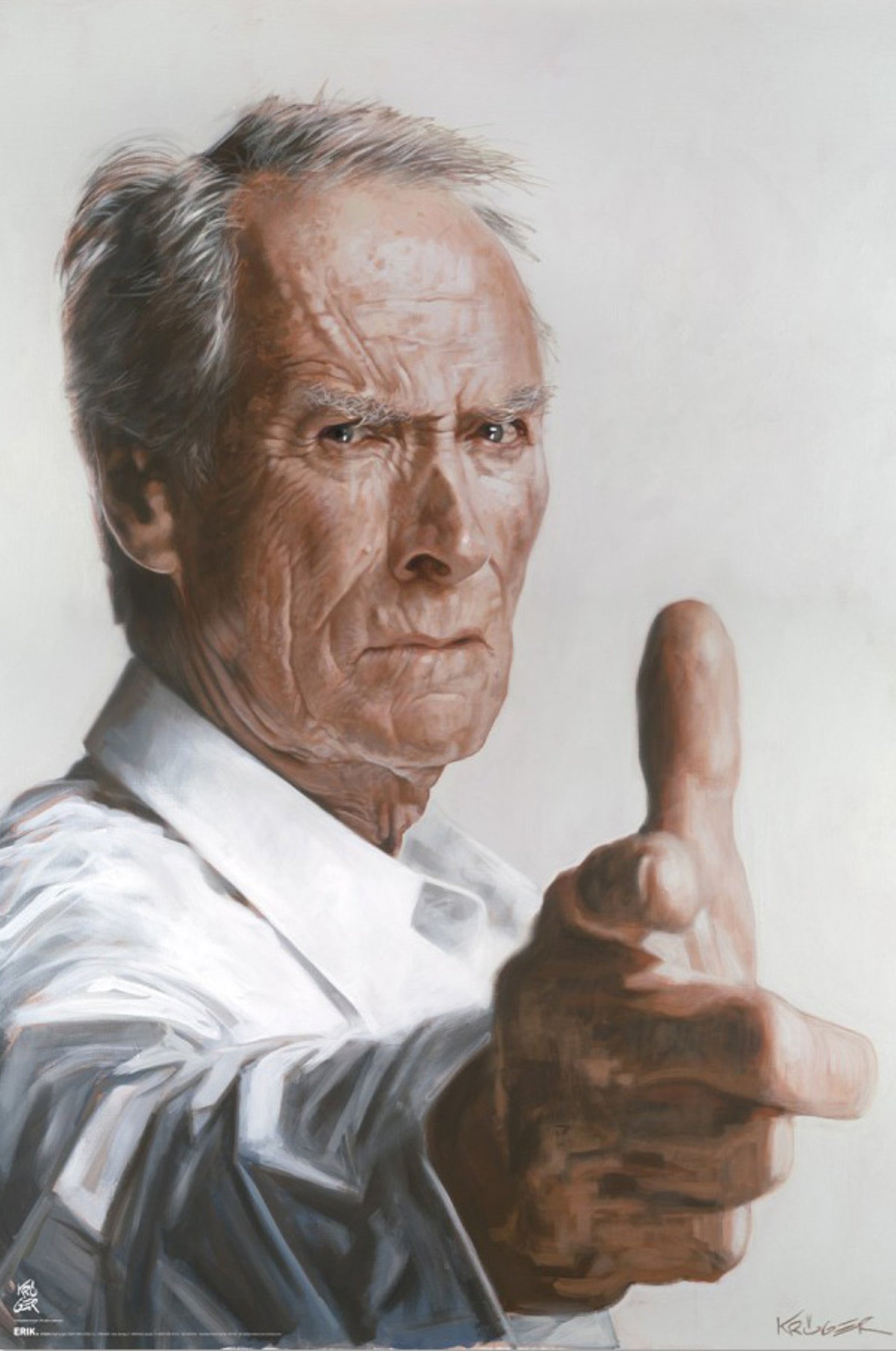 Poster Sebastian Kruger Clint Eastwood 61x91 5cm GPE6064 | Yourdecoration.com